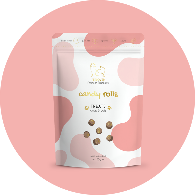 Candy Rolls z Królika i Dorsza dla psów i kotów
