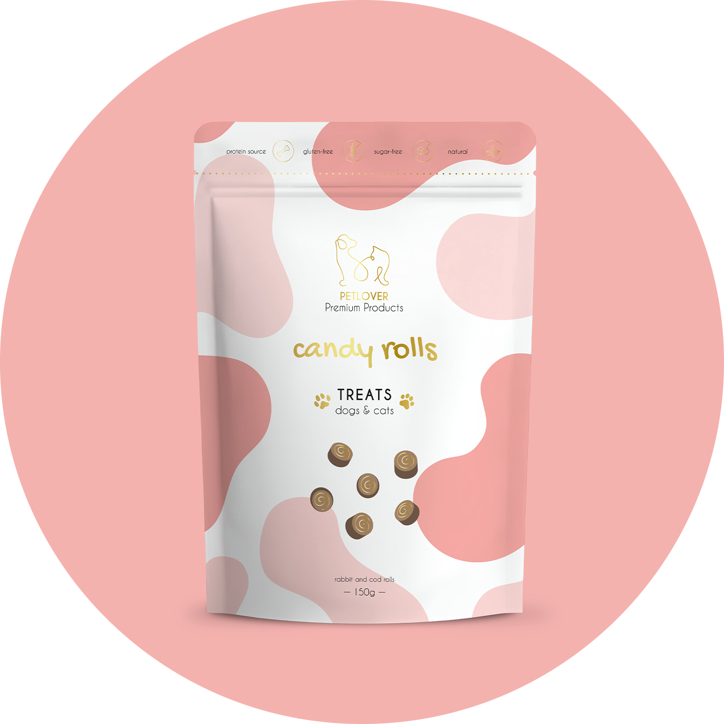 Candy Rolls z Królika i Dorsza dla psów i kotów