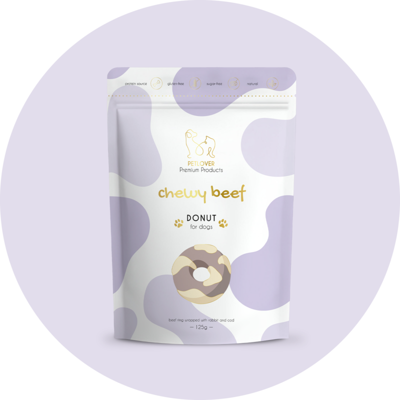 Chewy Beef Donut | Krążek wołowy dla psa