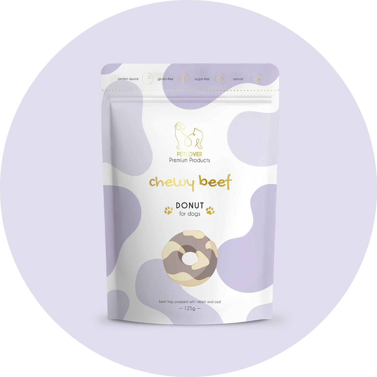 Chewy Beef Donut | Krążek wołowy dla psa