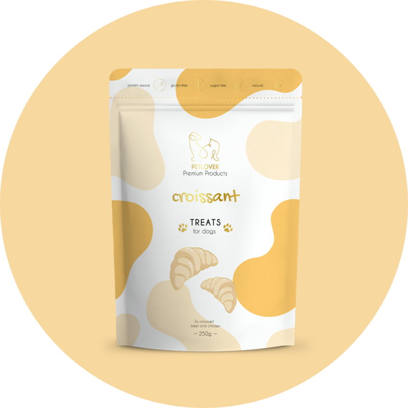Круасан для собак з яловичиною та куркою