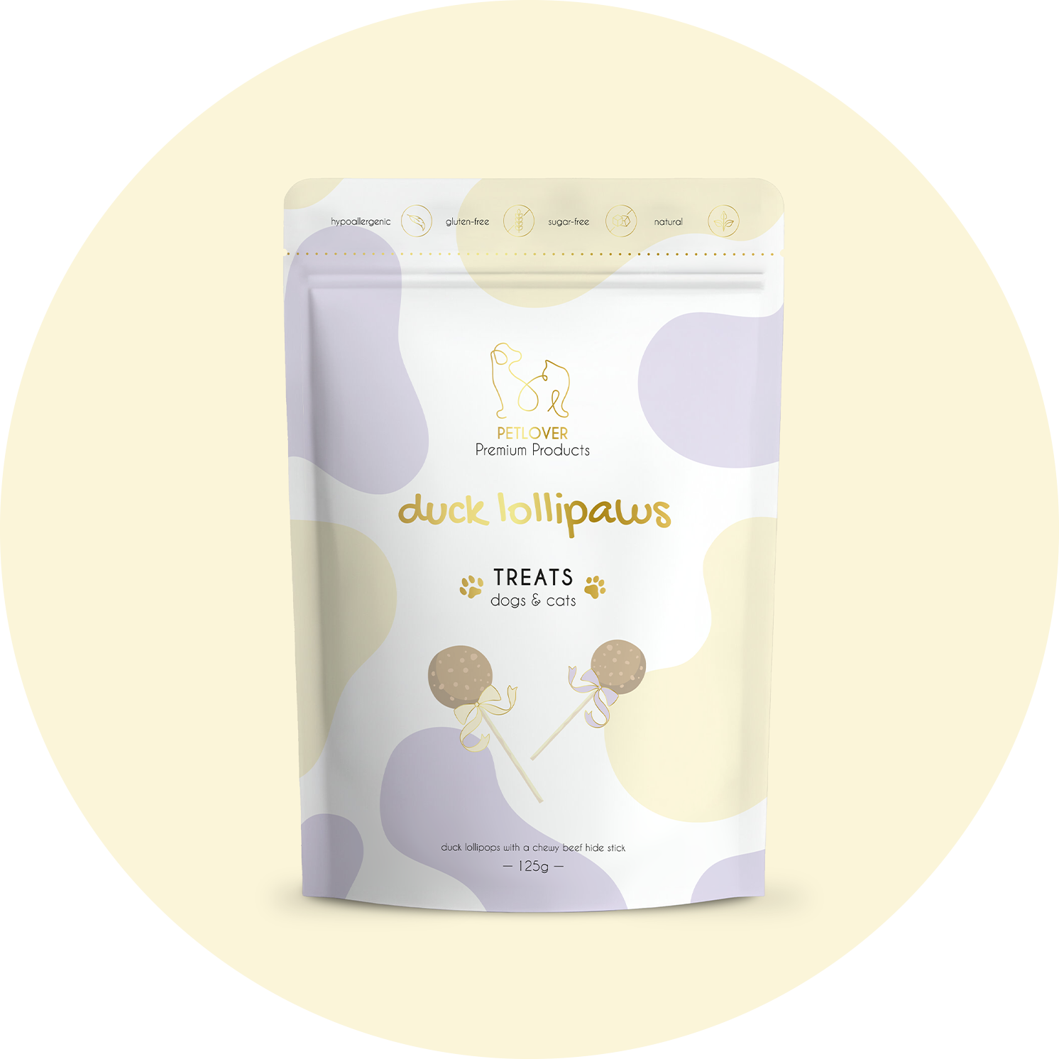 Duckie Lollipaws | М'ясні льодяники для собак та котів