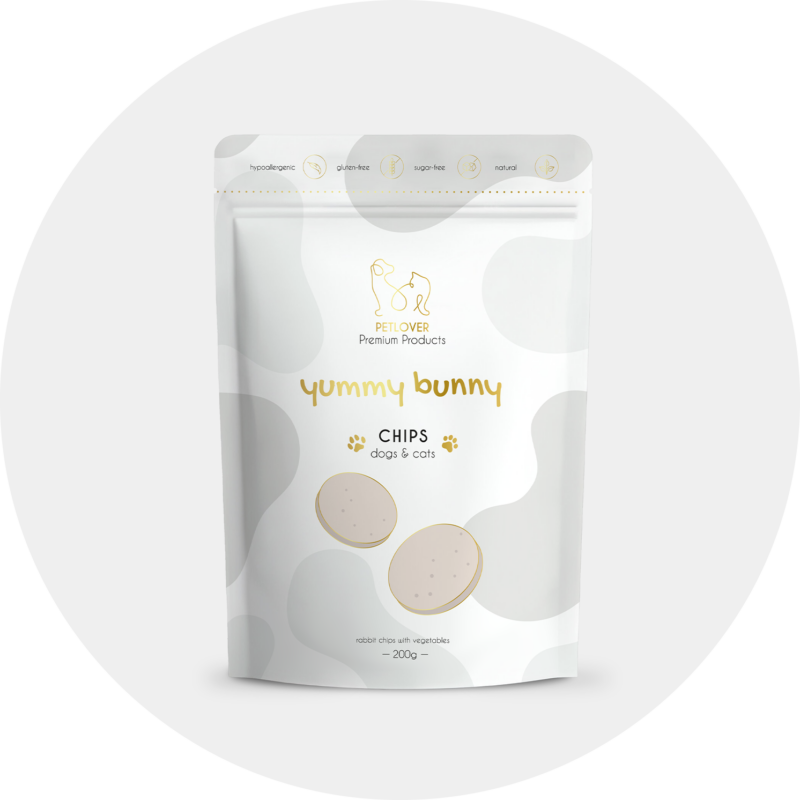 Yummy Bunny | Chipsy Królik z Warzywami dla psa i kota